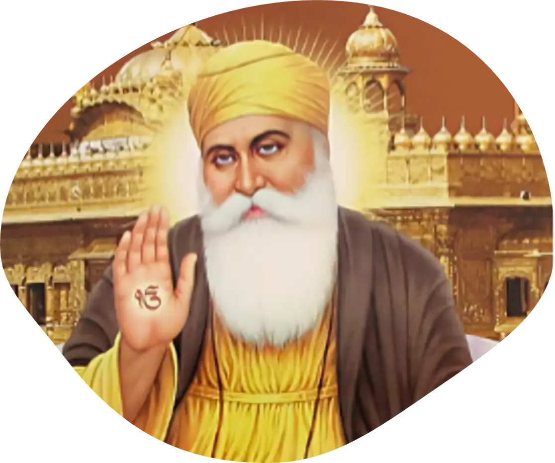 A picture of guru nanak dev ji.